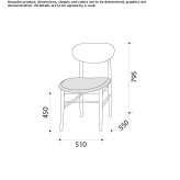 Wooden dining chair Kirbasi