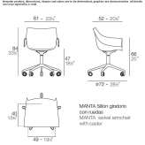 Chair with armrests on wheels Fournoi