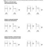 Elm chair with integrated cushion Bacesti