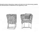 Krzesło bazowe na sankach Ceggia