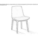 Leather upholstered chair Valga