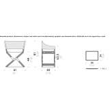 Folding chair with armrests Herzeele