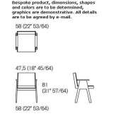 chair in a modern style with armrests Cueto