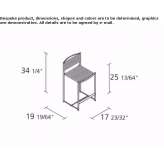 Chair with footrest Luynes