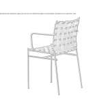 A chair with armrests that can be stacked Ottrau