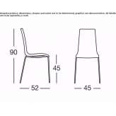 Ergonomic, stackable polypropylene chair Sataniv