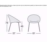 Fabric chair Werder