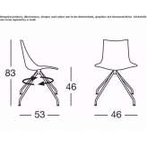 Swivel chair on trestles Grudusk