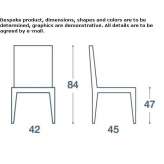 Metal chair Signes