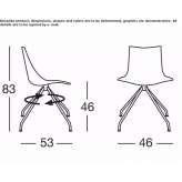 Ergonomic trestle chair Grudusk