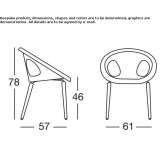 Technopolymer chair Lucon