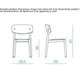 Drewniane krzesło z otwartym oparciem Wymiarki