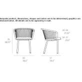 Rattan chair with integrated cushion Crofton