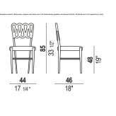 Leather chair with beech structure Dionysos