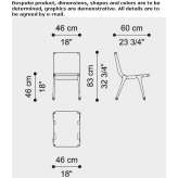 Tanned leather armchair Catina