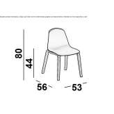 Polypropylene chair Ipatovo