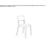 Stackable polypropylene chair Honfleur