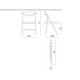 Folding chair made of polypropylene Muron