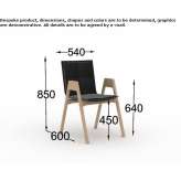 A chair with armrests that can be stacked Isny