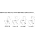 Trestle chair with integrated cushion Inecik