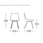 Ergonomic polyurethane chair Sedico