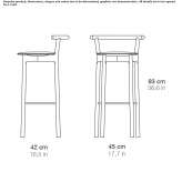 A tall wooden stool Loanhead