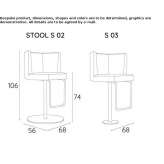 High, swivel stool Ranst