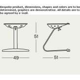 Industrial style stool Plessa