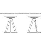 Swivel aluminum stool Kosel