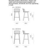 High stool with integrated cushion Tineo