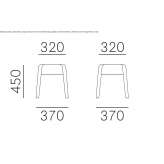 Polycarbonate stool Aoiz