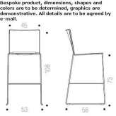 A high, stackable stool Chabris