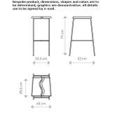 Wooden stool with footrest Uzda