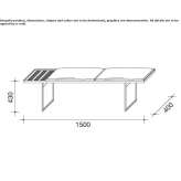 Upholstered leather bench Llazice