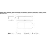 Upholstered leather bench Ourol