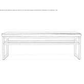 Upholstered leather bench Collado