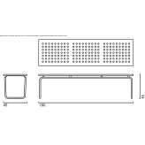 Modular seats made of HPL Paslek