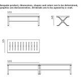 Bench without backrest Krinides