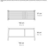 Oak bench Dubove