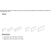 Fabric bench with USB port Borsice