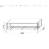 Walnut bench Cestona