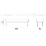 Upholstered bench Brucken