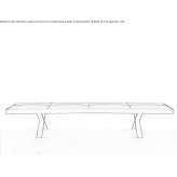 Quilted leather bench Golancz