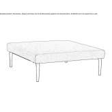 Fabric bench without backrest Munkfors