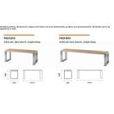 Wooden benches for sitting Sorengo