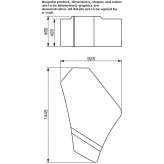 Modułowe siedzisko ławki QM Foam bez oparcia Dubino