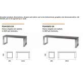 Modular laminate bench Sorengo
