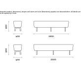 Upholstered bench made of eco-leather Velaux