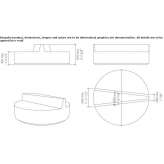 QM Foam round bench for contract Tanaina