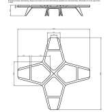 Wooden seats without backrest and QM foam Slavsk